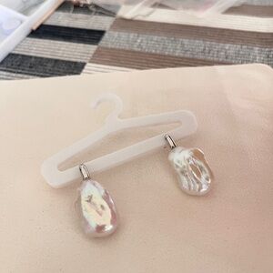 Natural Baroque Pearl Earrings